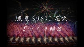 東京SUGOI花火とは？魅力やおすすめ観覧スポットを解説